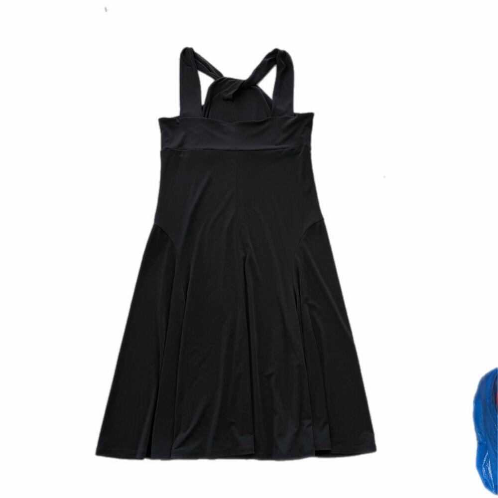 MICHAEL Michael Kors Black Knee Length Sleeveless Twist Front Sheath Chic Dress - Picture 7 of 11